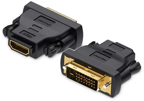 Vention DVI (24 + 1) Male to HDMI Female Adapter Black